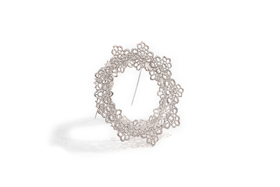 Angelina Tsvetkova - Brooch 6, Nocturne in 925, silver 925
