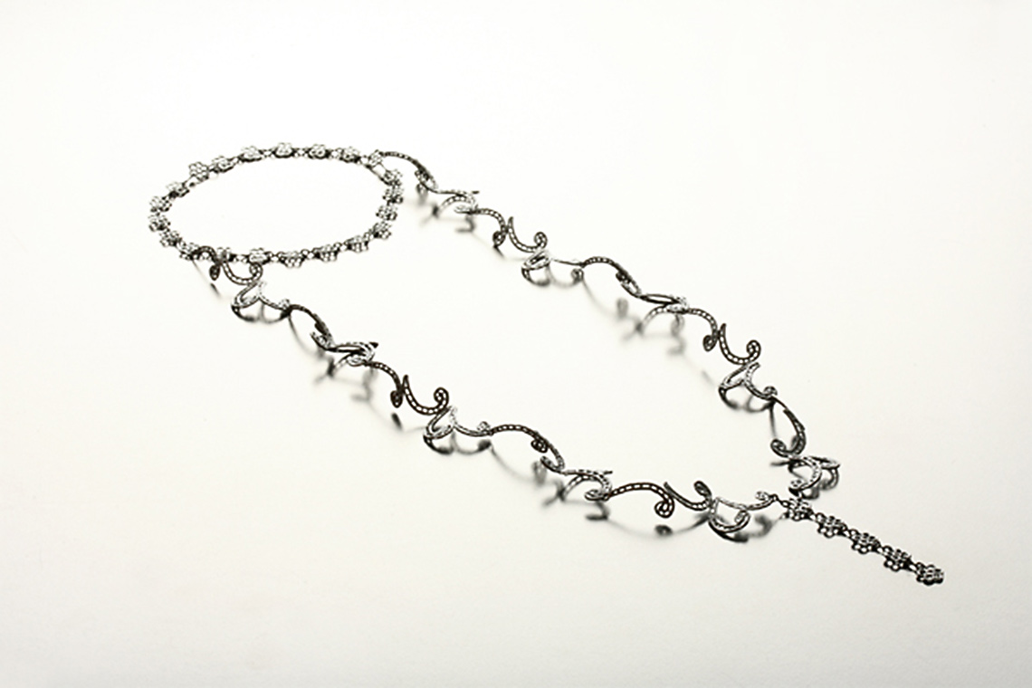 Angelina Tsvetkova - Necklace 2, Nocturne in 925, silver 925